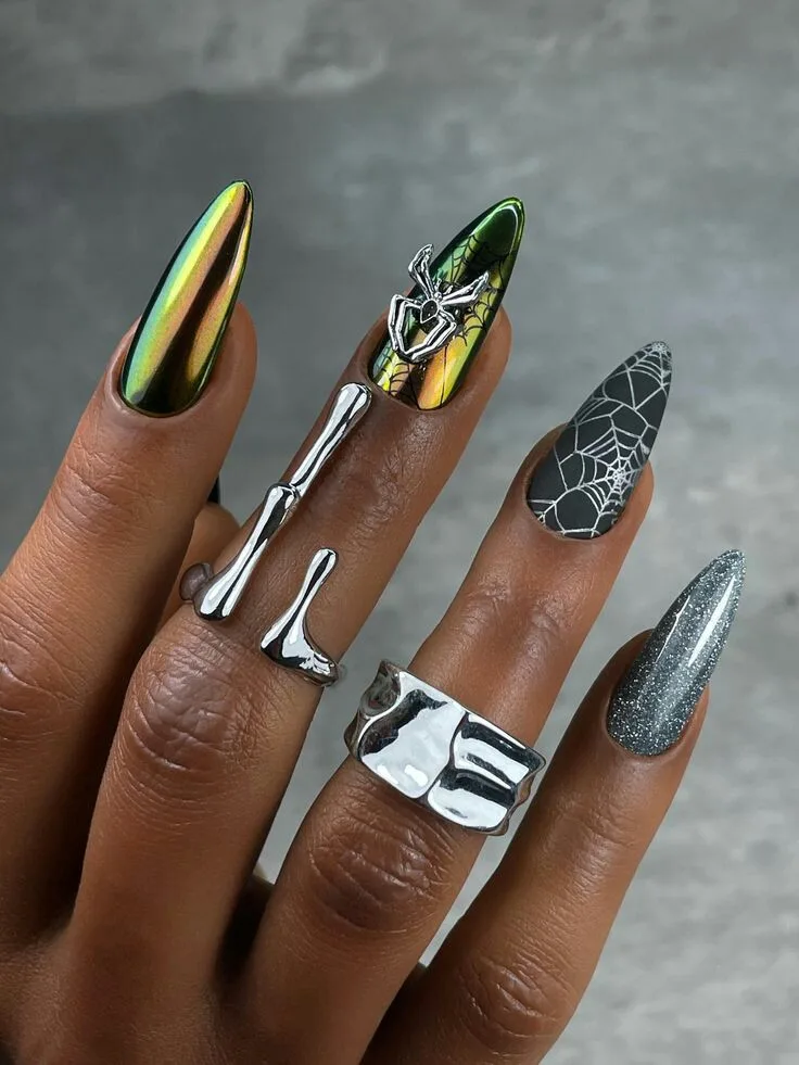 chrome halloween nails 020 f6224edd2d
