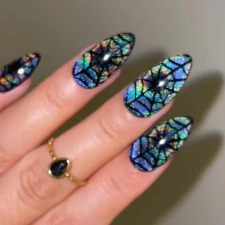 chrome halloween nails 027 ea1eb6cec4
