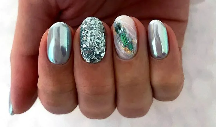 chrome winter nails 009 fe0bc793b5