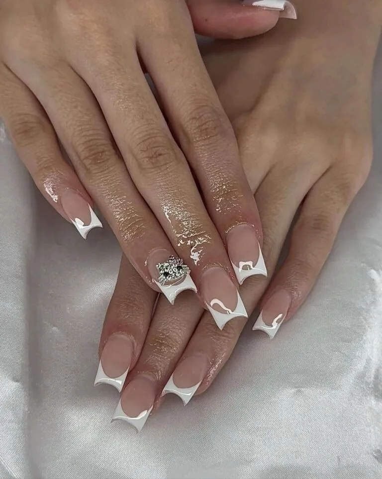classy french tip nail designs perfect f 036 b7e7046dcd