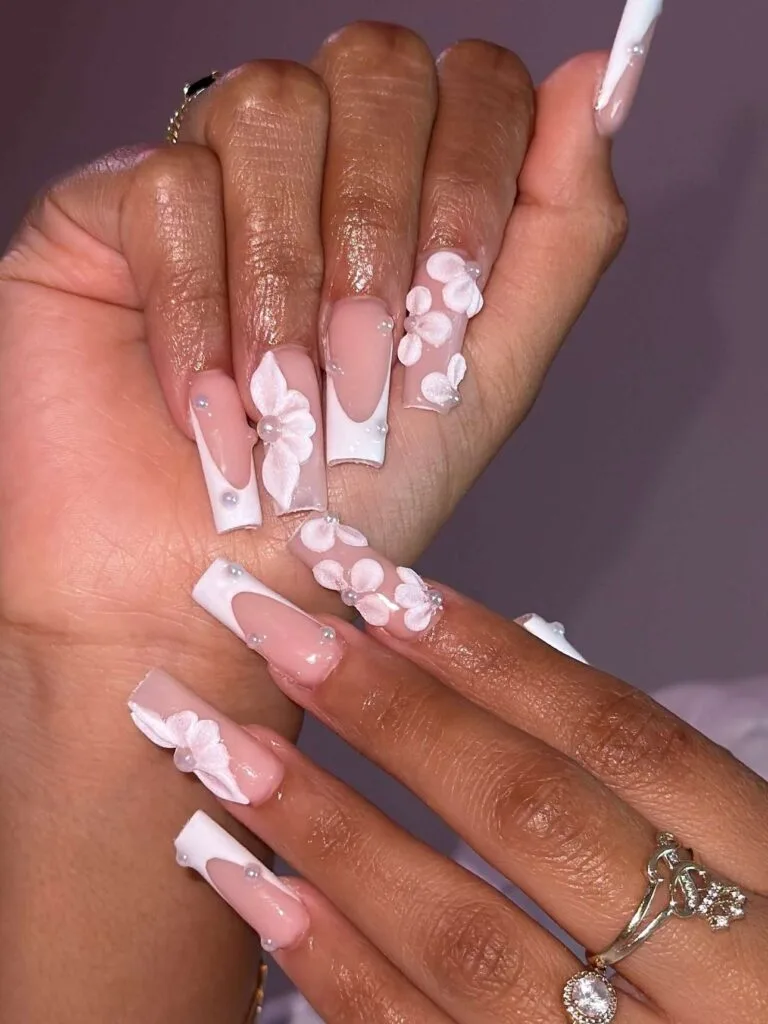 classy french tip nail designs perfect f 041 d58c049518