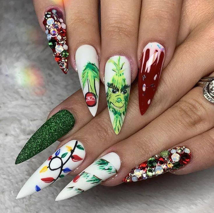 dark christmas nails 036 396bc69474