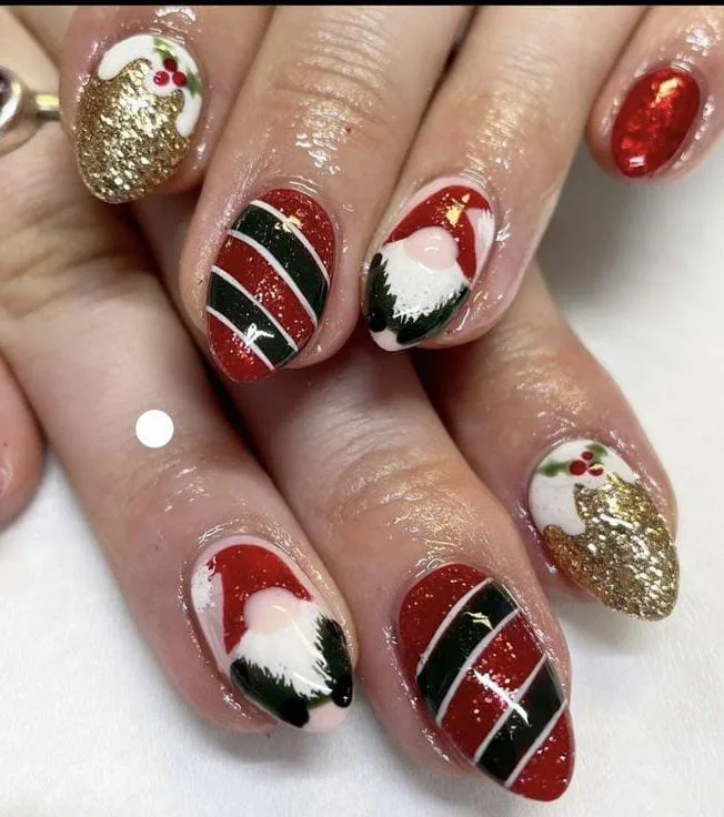 dark christmas nails 050 737a71d067