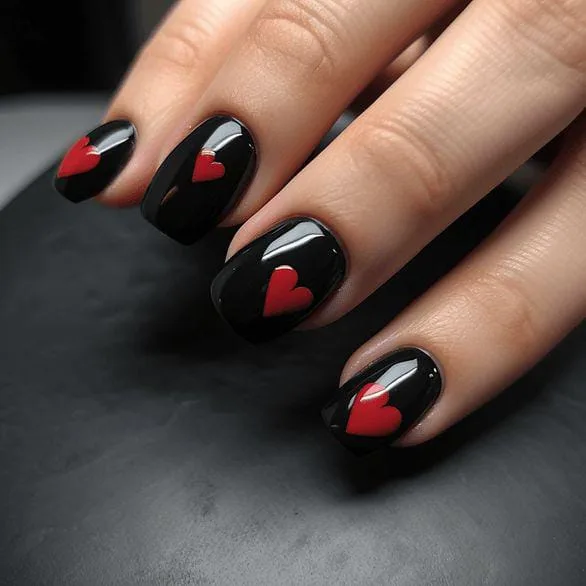 dark valentines nail designs that make a 005 e25ee4b529