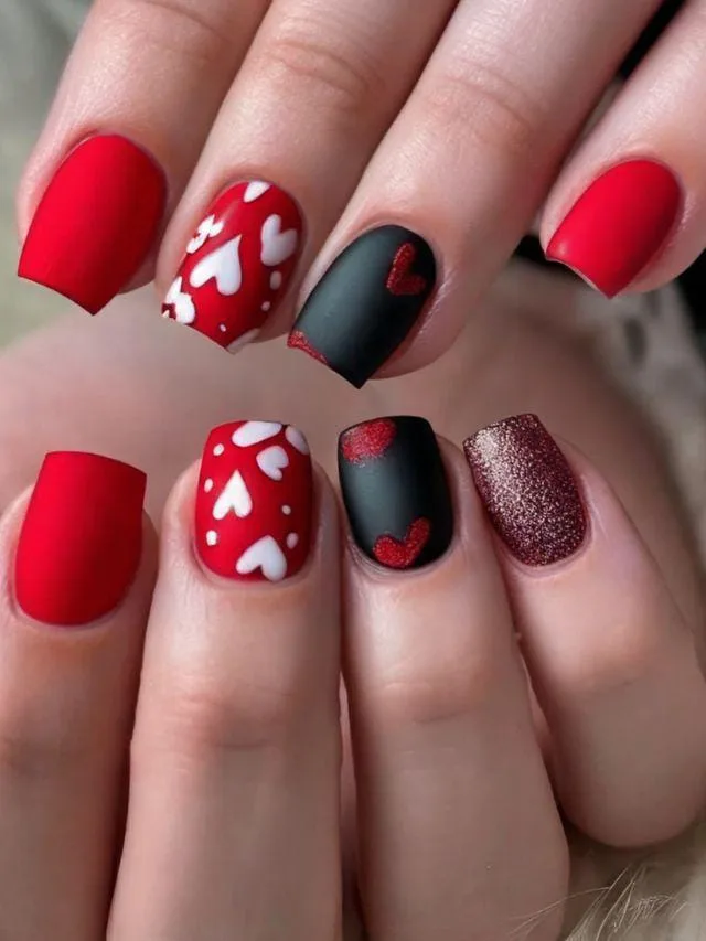 dark valentines nail designs that make a 014 87f2cb6d0f
