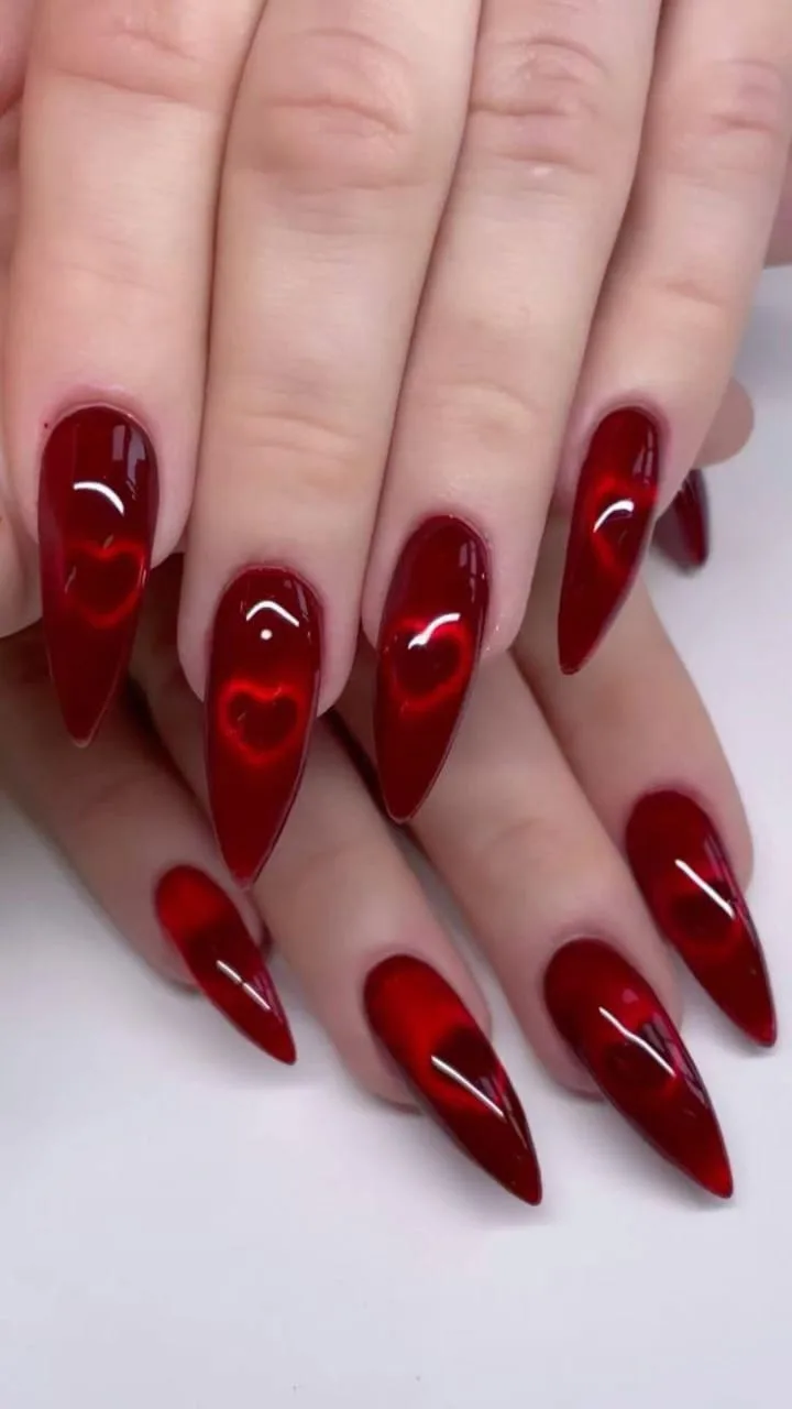 dark valentines nail designs that make a 023 b083dce869