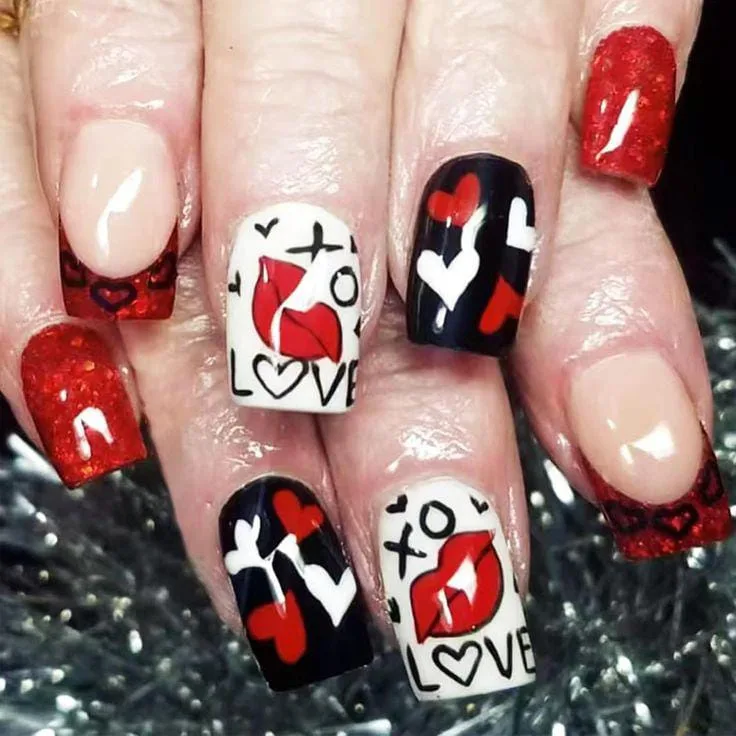 dark valentines nail designs that make a 032 ab714efb71