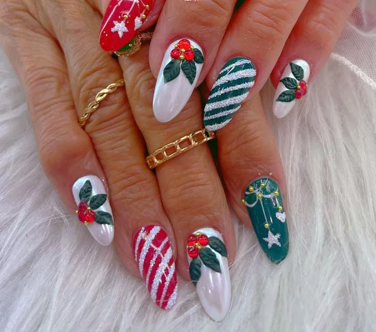 elegant christmas nails 034 349bf8eb37