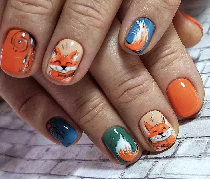 fall disney nails 005 252f852985