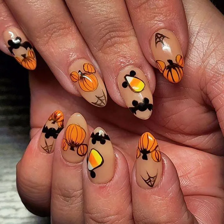 fall disney nails 022 7f8de28ad9