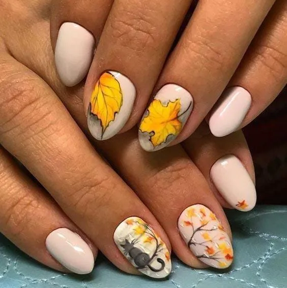 fall disney nails 045 ddd8ce5bf2