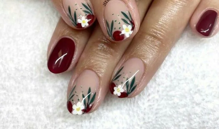 fall flower nails 020 6474a895ee