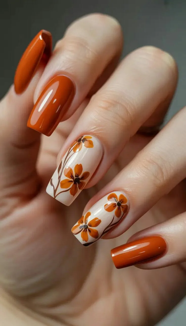 fall flower nails 034 c9220ec980