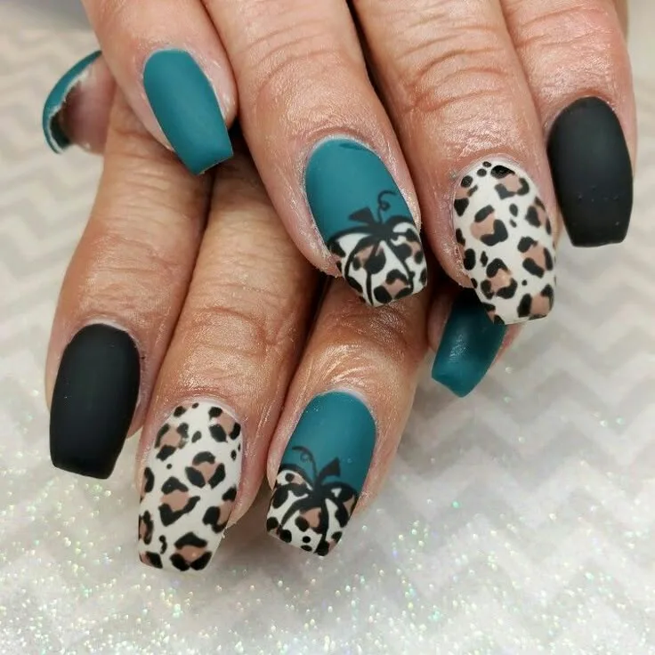 fall leopard nails 021 d60bbd0dc5