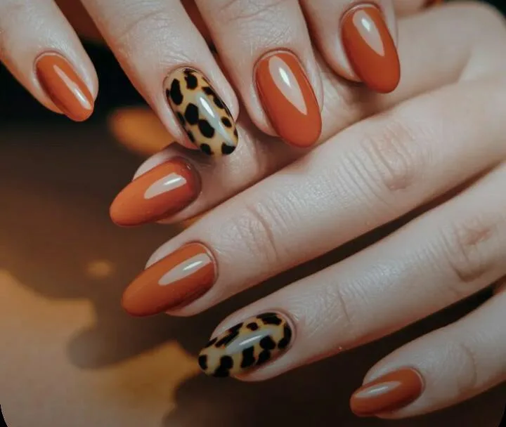 fall leopard nails 028 607b634b33
