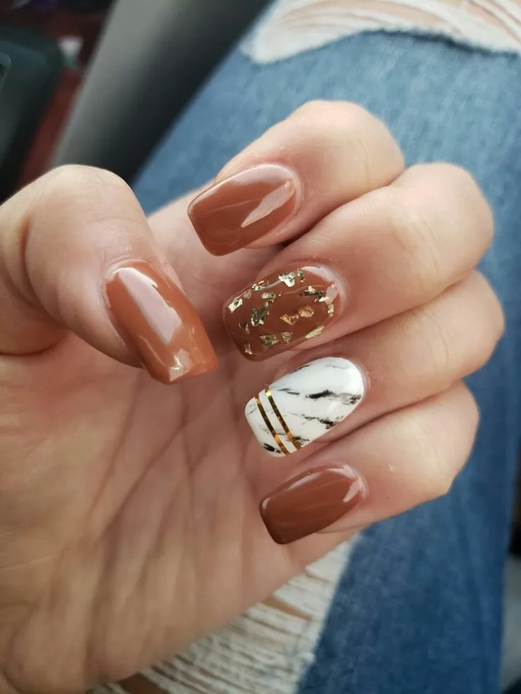 fall marble nails 016 782ace50bd