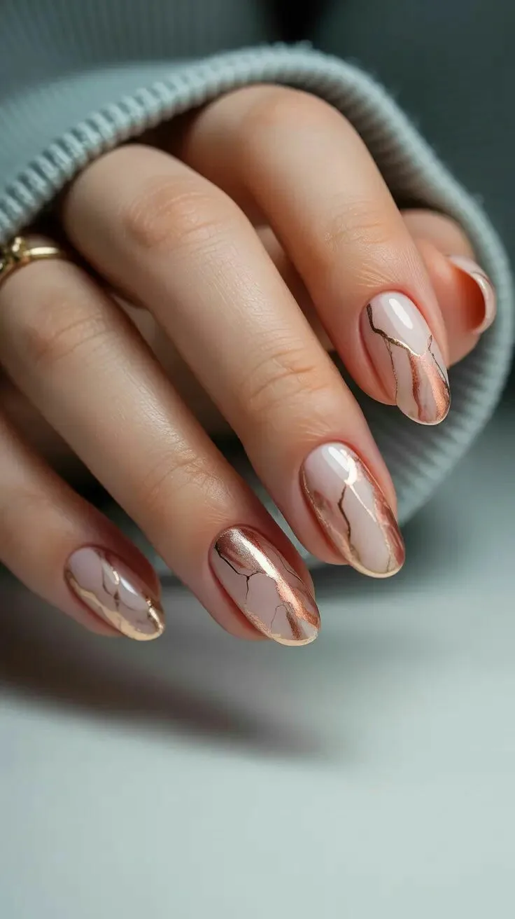 fall marble nails 018 0081580893