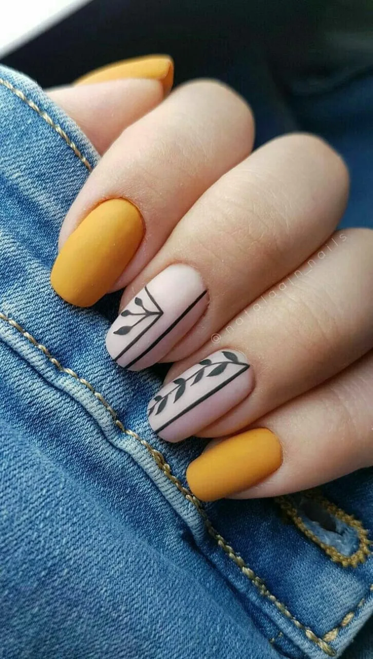 fall matte nails 005 81641d8108