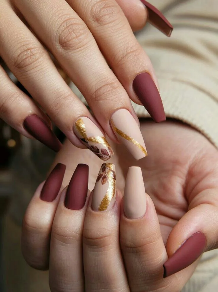 fall matte nails 009 b2c6686a46