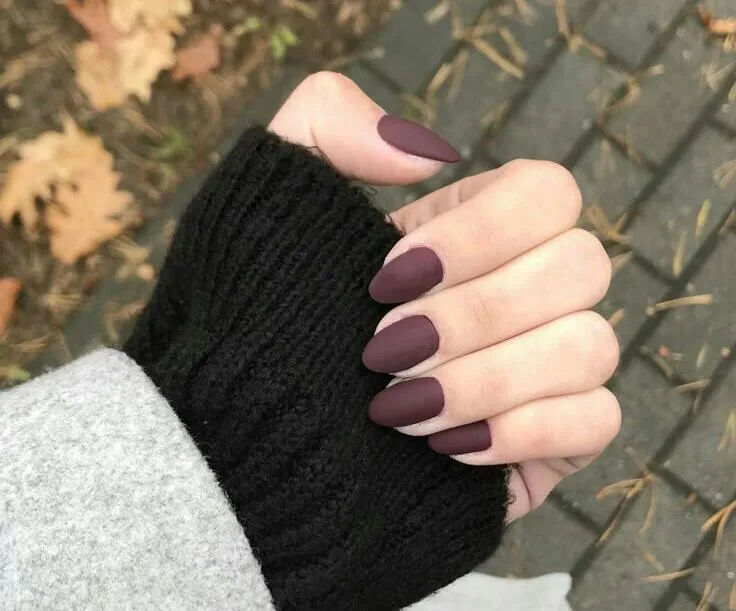 fall matte nails 018 8447bd8519