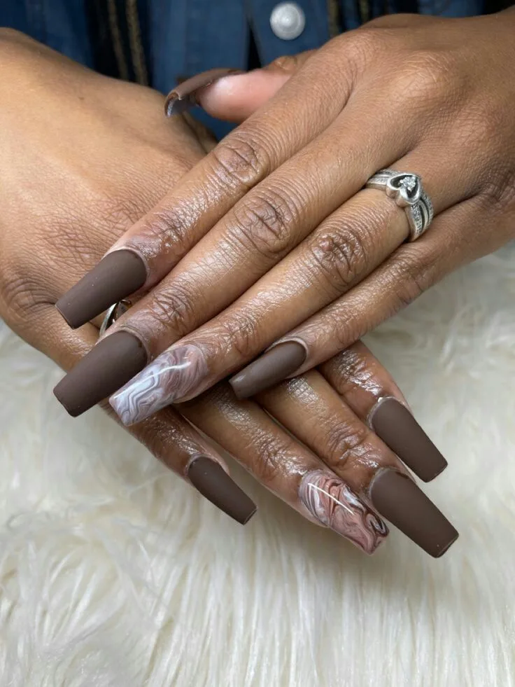 fall matte nails 023 fef64d3e71