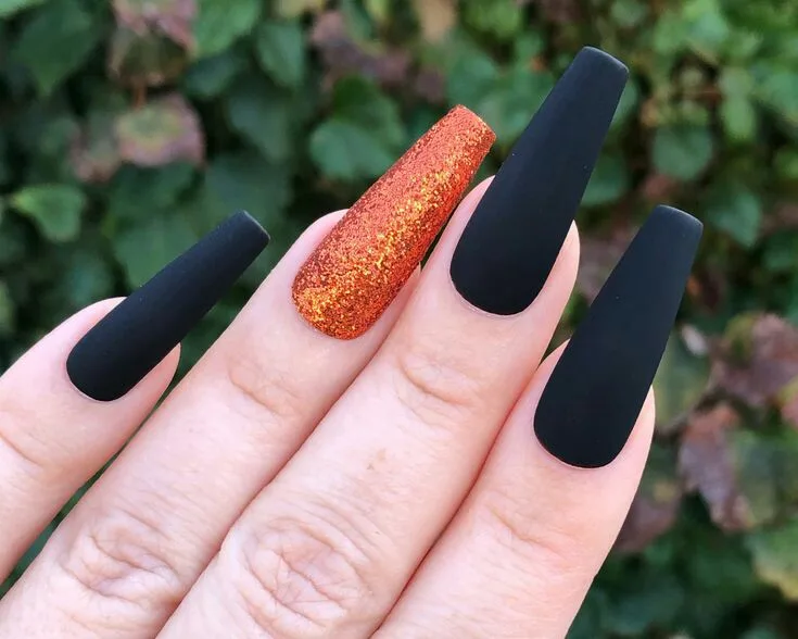 fall matte nails 027 d908fce846
