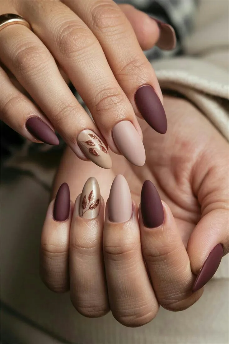 fall matte nails 028 db9c735ca3