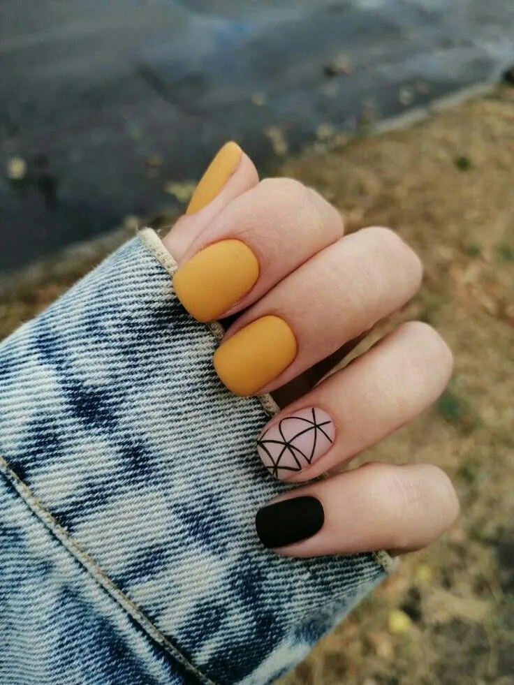 fall matte nails 029 0f7f36dfdf