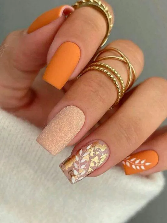 fall matte nails 030 8b72733a2e