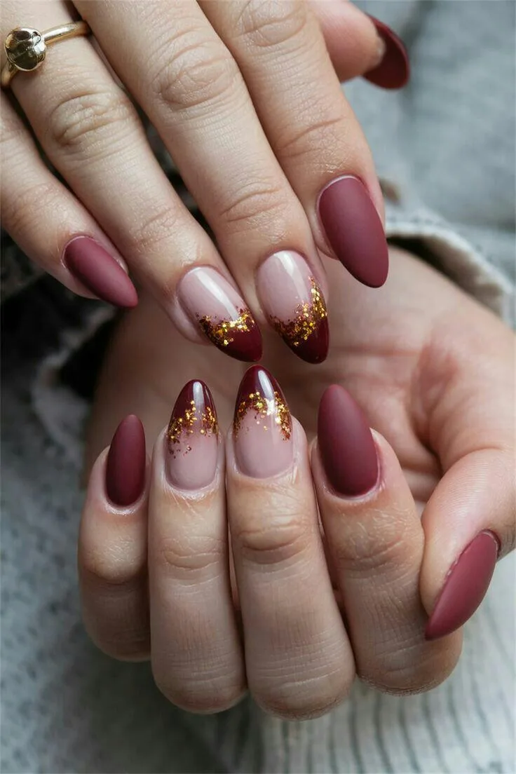 fall matte nails 031 020565bedd