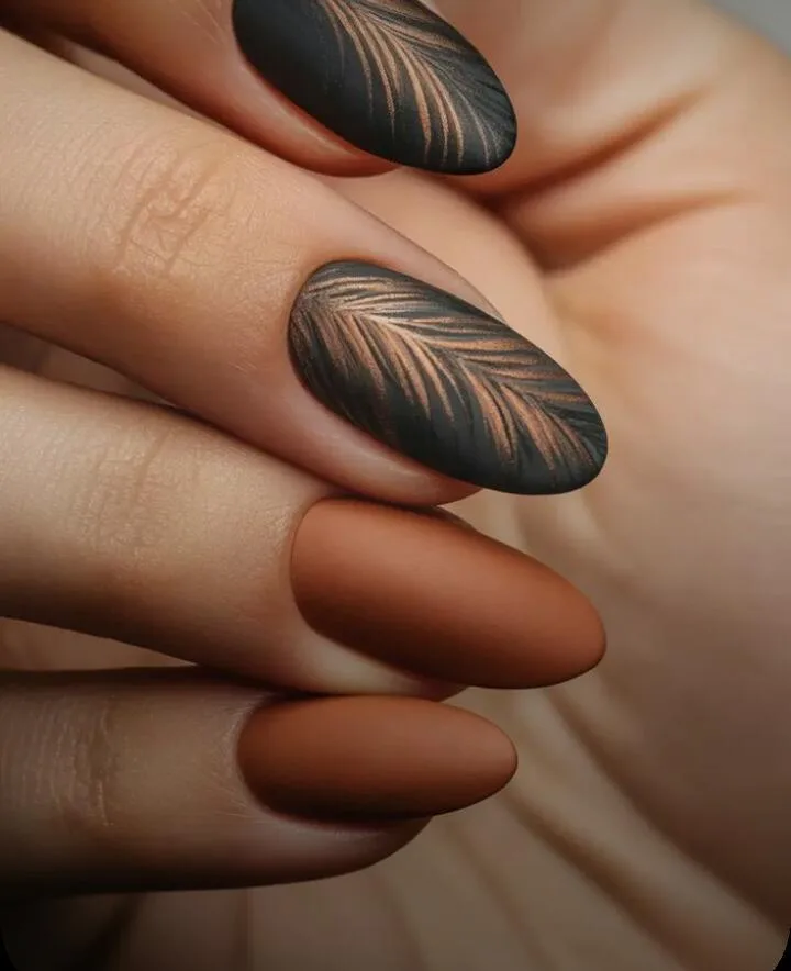 fall matte nails 035 5053a019e4