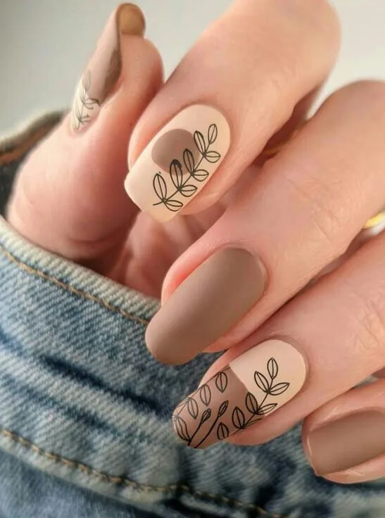 fall matte nails 039 3465d5d013