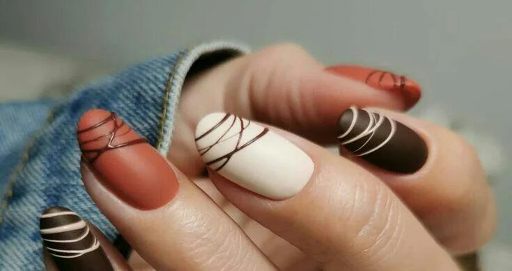 fall matte nails 045 6611837696
