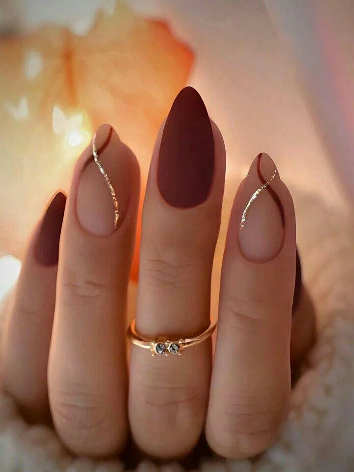 fall matte nails 048 a2915afd3f
