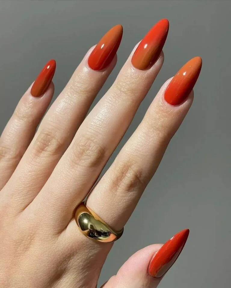 Earthy Tones Inspired by Nature: 45+ Fall Ombre Nails 1