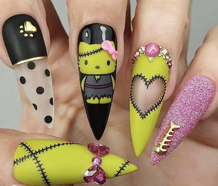 frankenstein nails 033 4075335d25