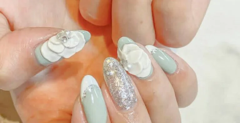 french tip nail designs with flowers 021 2b2e80a11f