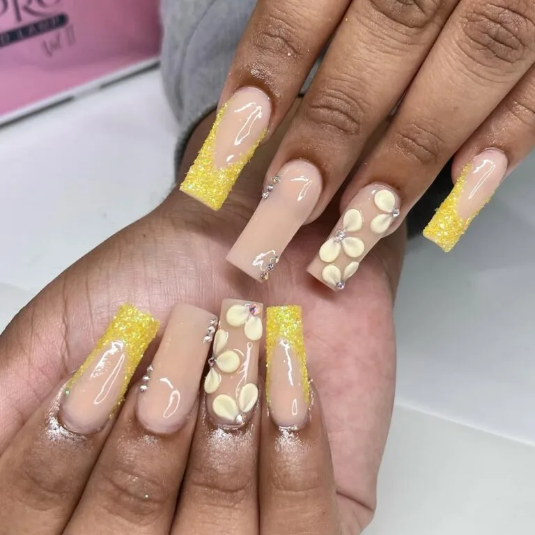 french tip nail designs with glitter 002 d83b90e600