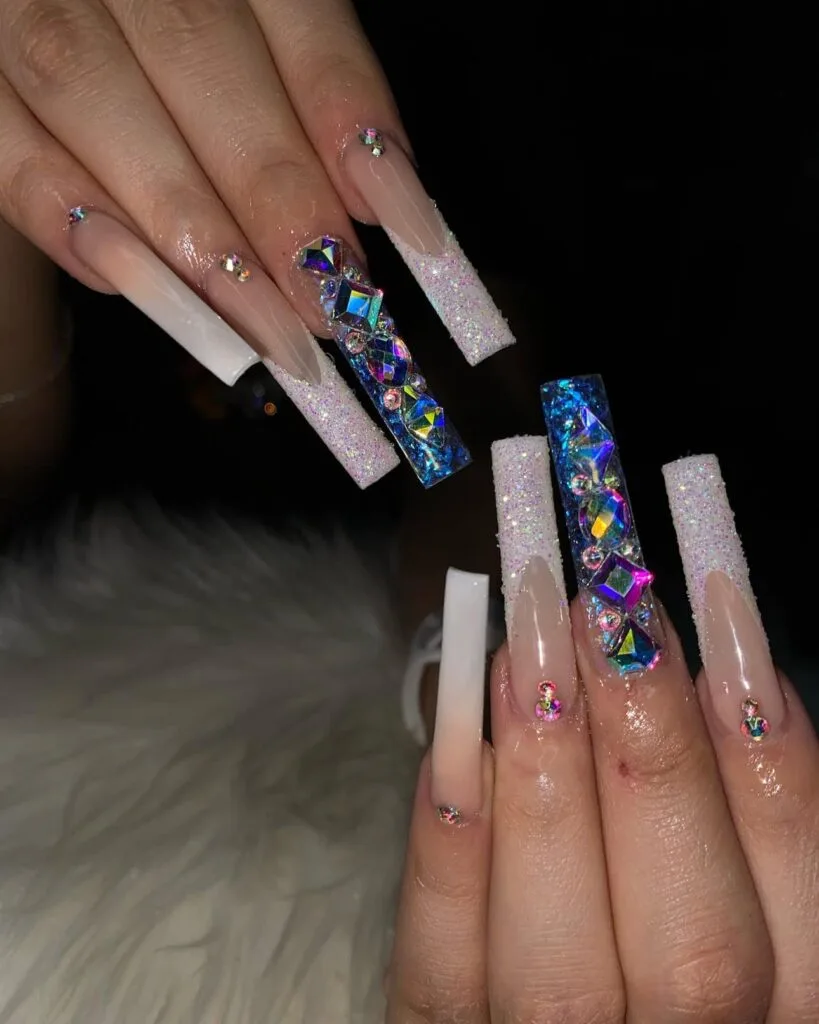 french tip nail designs with glitter 012 d75164243d