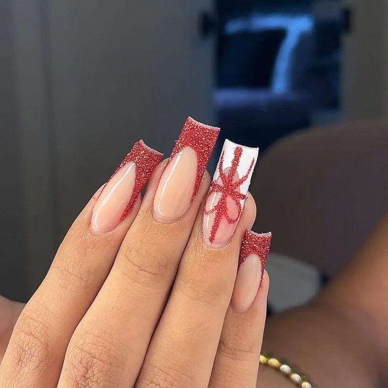 french tip nail designs with glitter 021 12cfc27023