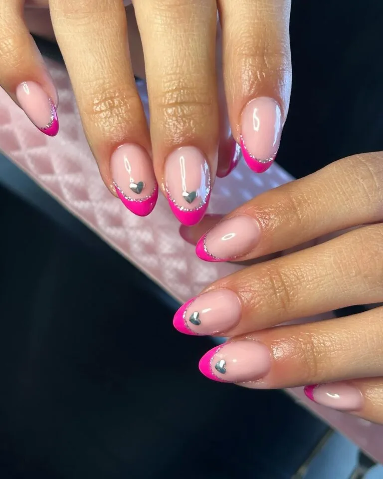 french tip nail designs with glitter 028 189fc51948