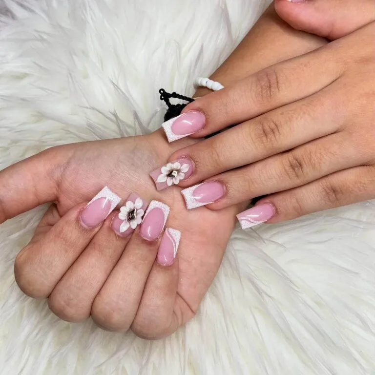 french tip nail designs with glitter 035 266903a657