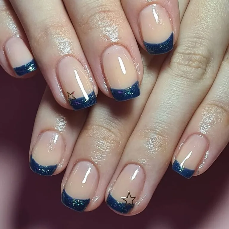 french tip nail designs with glitter 040 a1712f886b