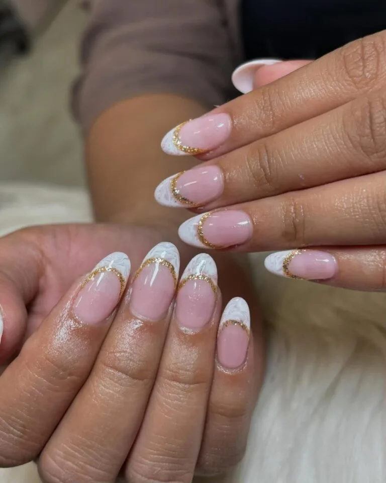 french tip nail designs with glitter 041 f56ee1d76a