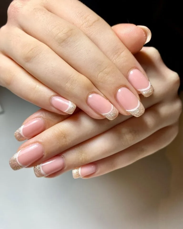 french tip nail designs with glitter 042 eda6af3a99