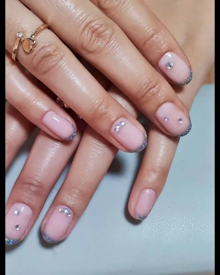 french tip nail designs with rhinestones 023 bbe31ed7bc