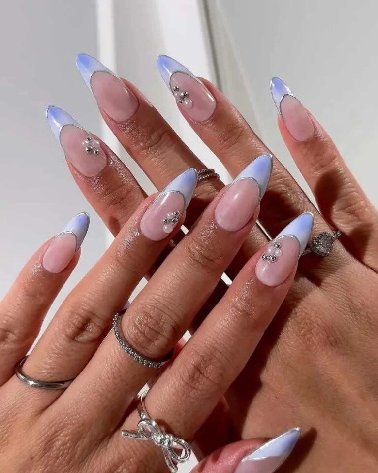 french tip nail designs with rhinestones 024 fdeac97c0c