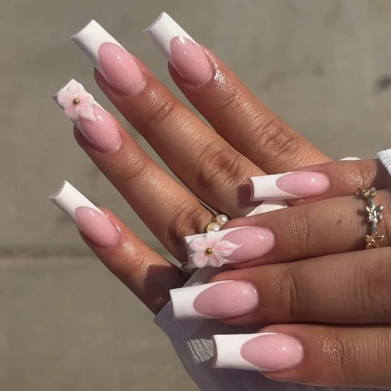 french tip nail designs with rhinestones 026 a22dc281fb