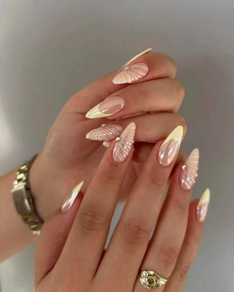 french tip nail designs with rhinestones 031 2f4d7612e6