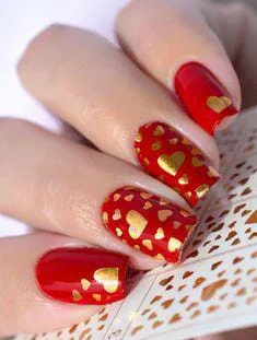 gold valentines nails 010 3a6538552b